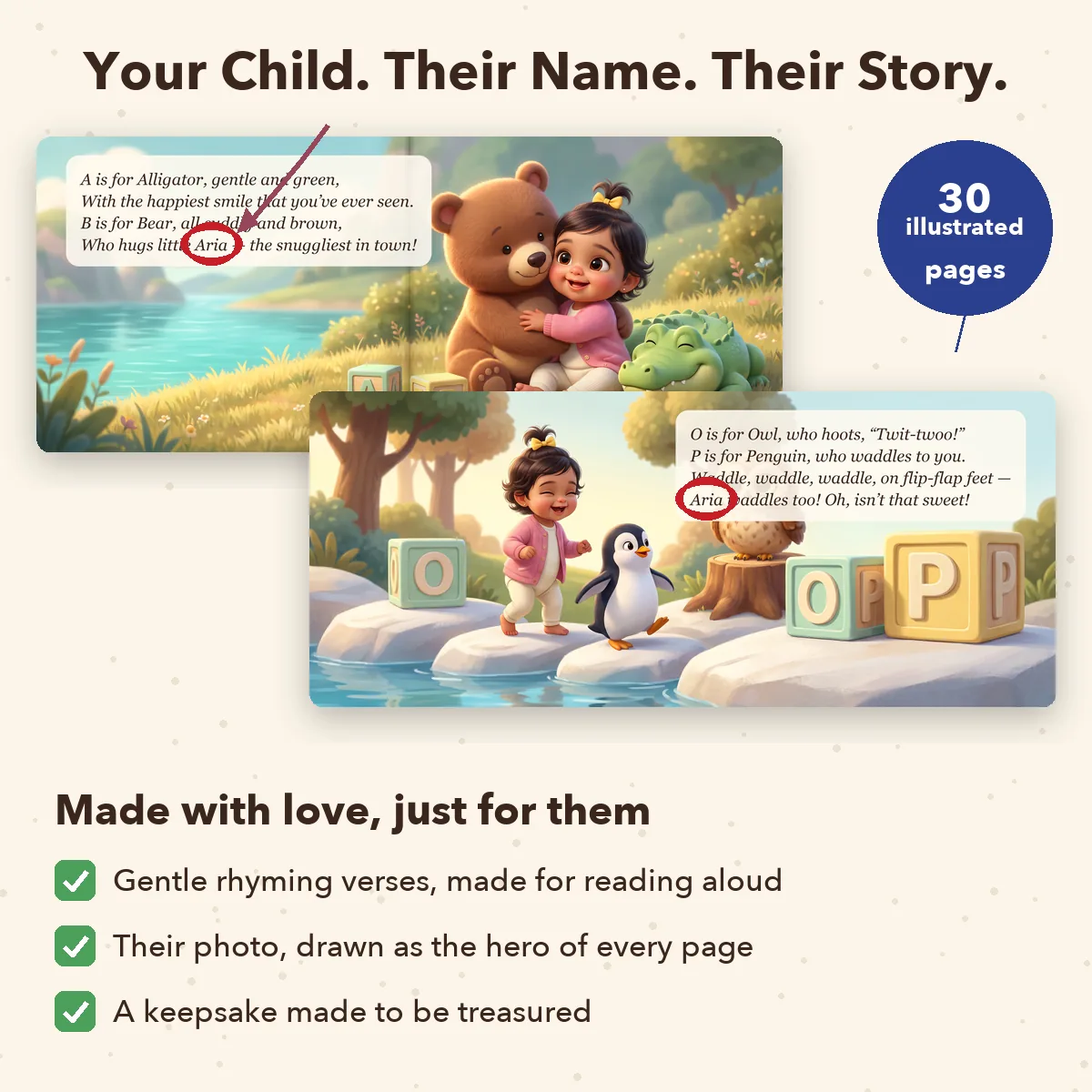 Personalised Alphabet Zoo Book