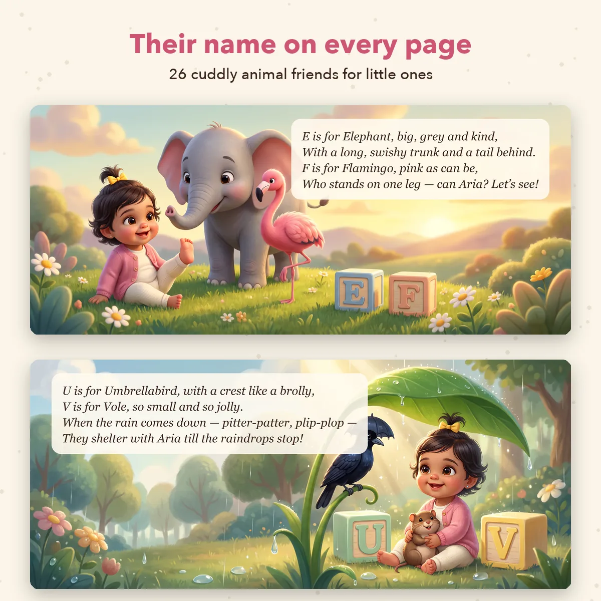 Personalised Alphabet Zoo Book