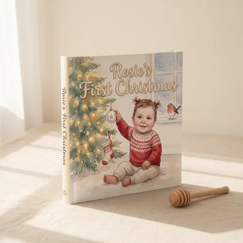 Personalised Baby's First Christmas Book — Choose a Character