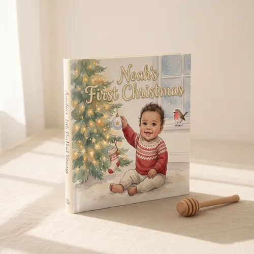 Personalised Baby's First Christmas Book