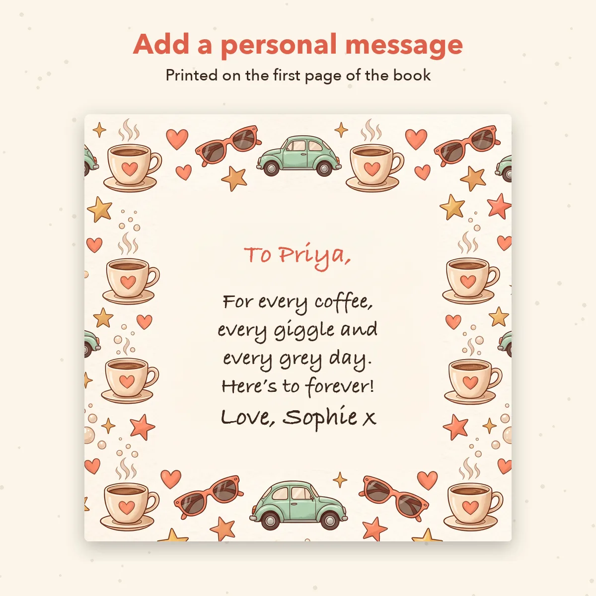 Personalised Best Friend Book