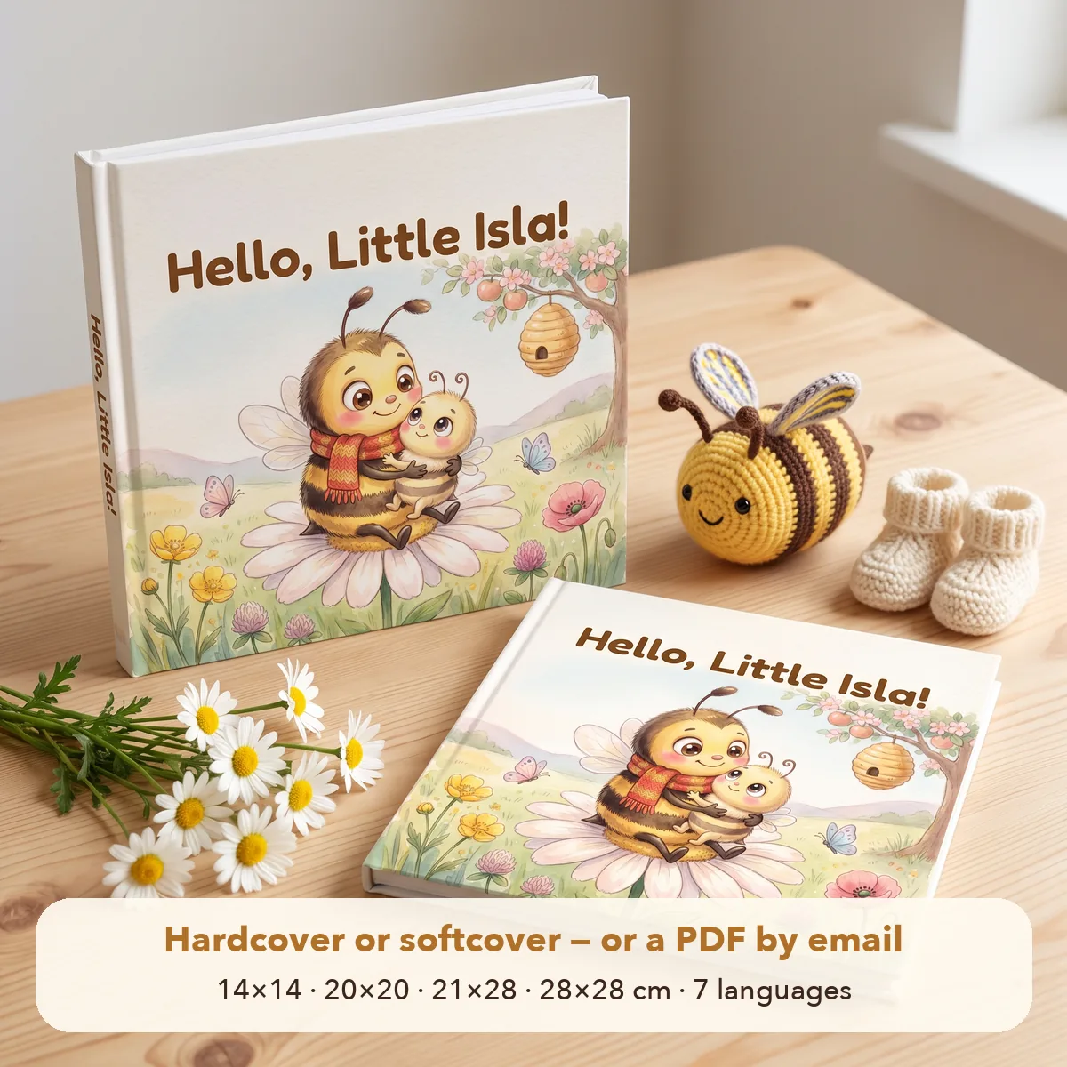 Personalised Bumble Bee Baby Book