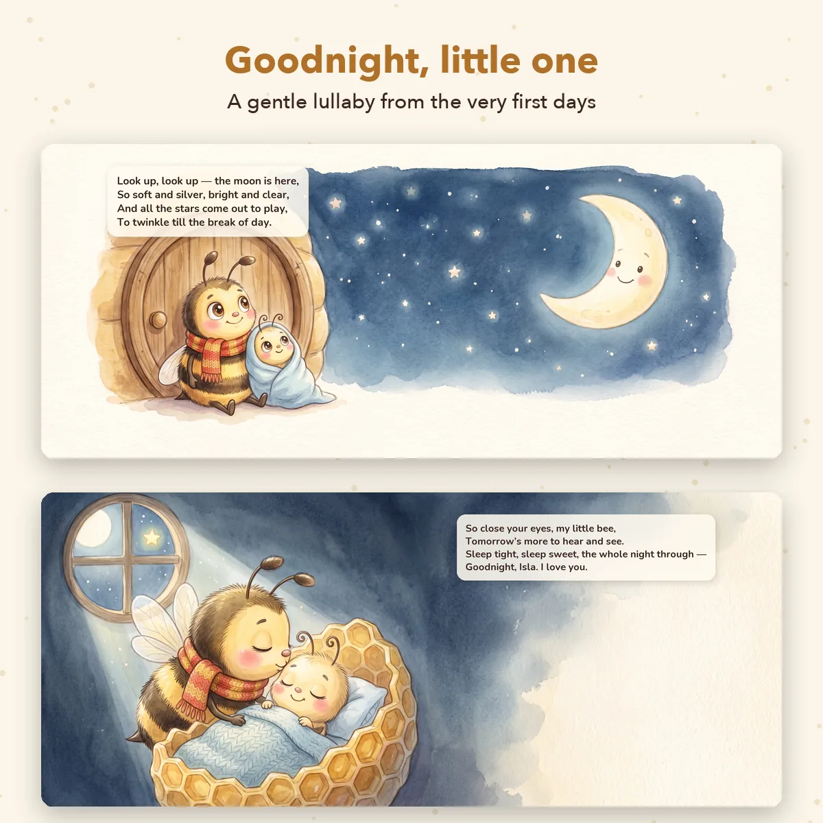 Personalised Bumble Bee Baby Book