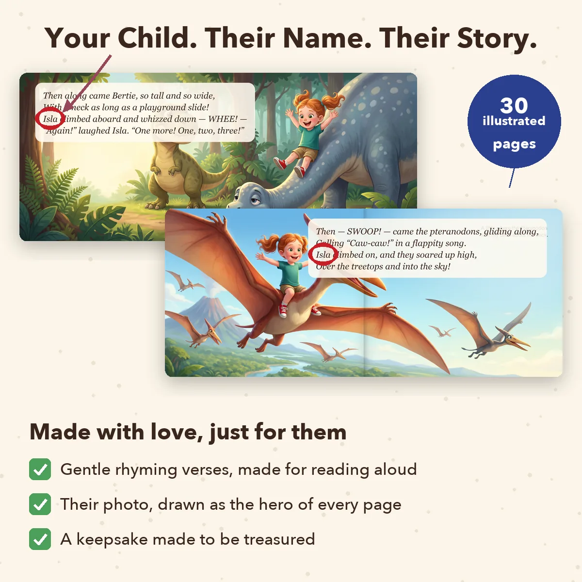 Personalised Dinosaur World Storybook