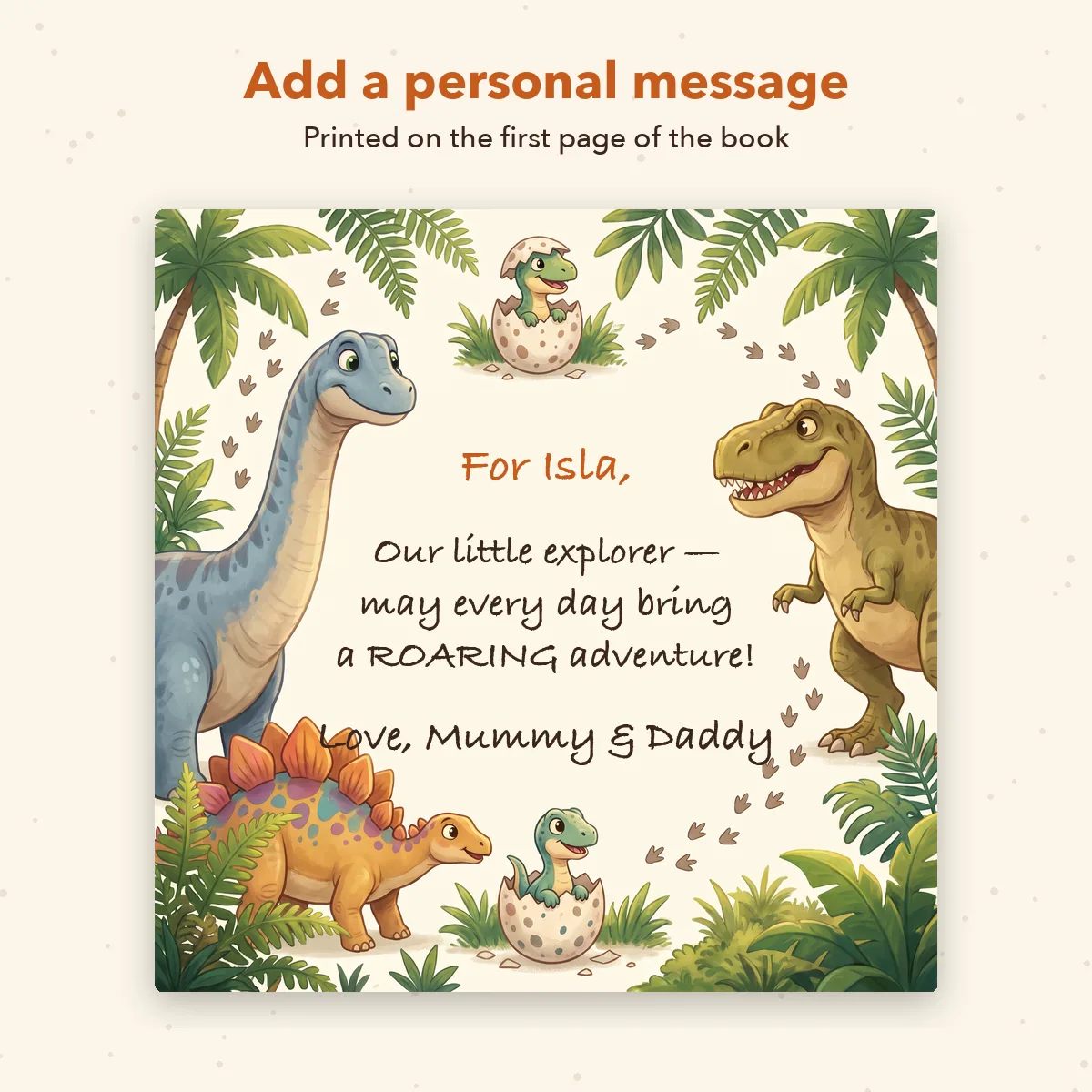 Personalised Dinosaur World Storybook