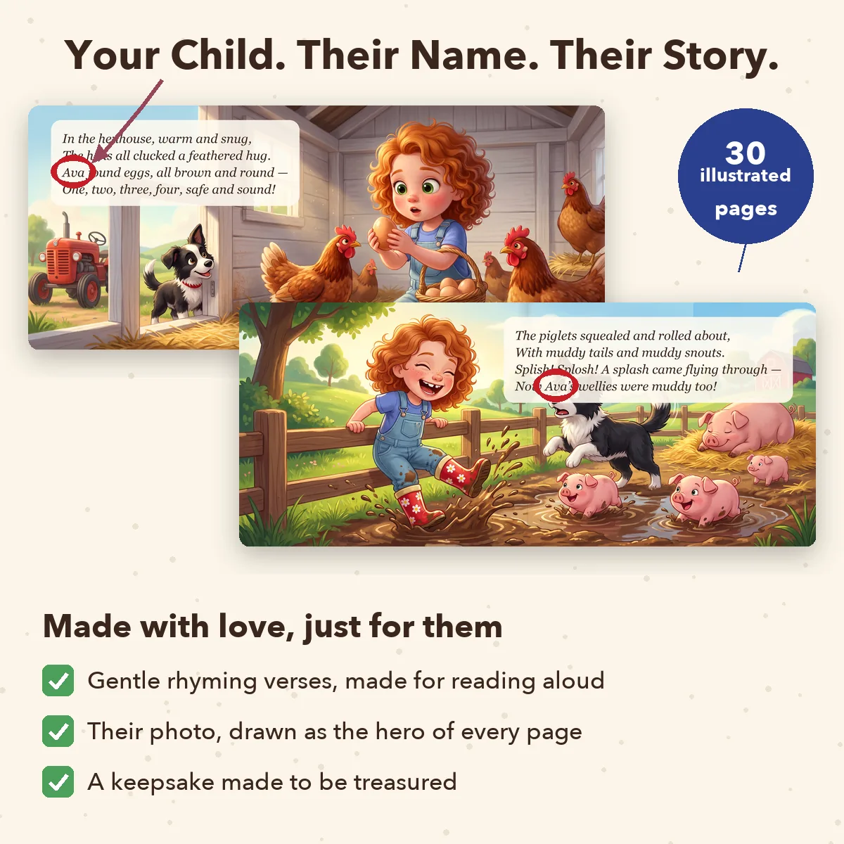 Personalised Farm Adventure Storybook