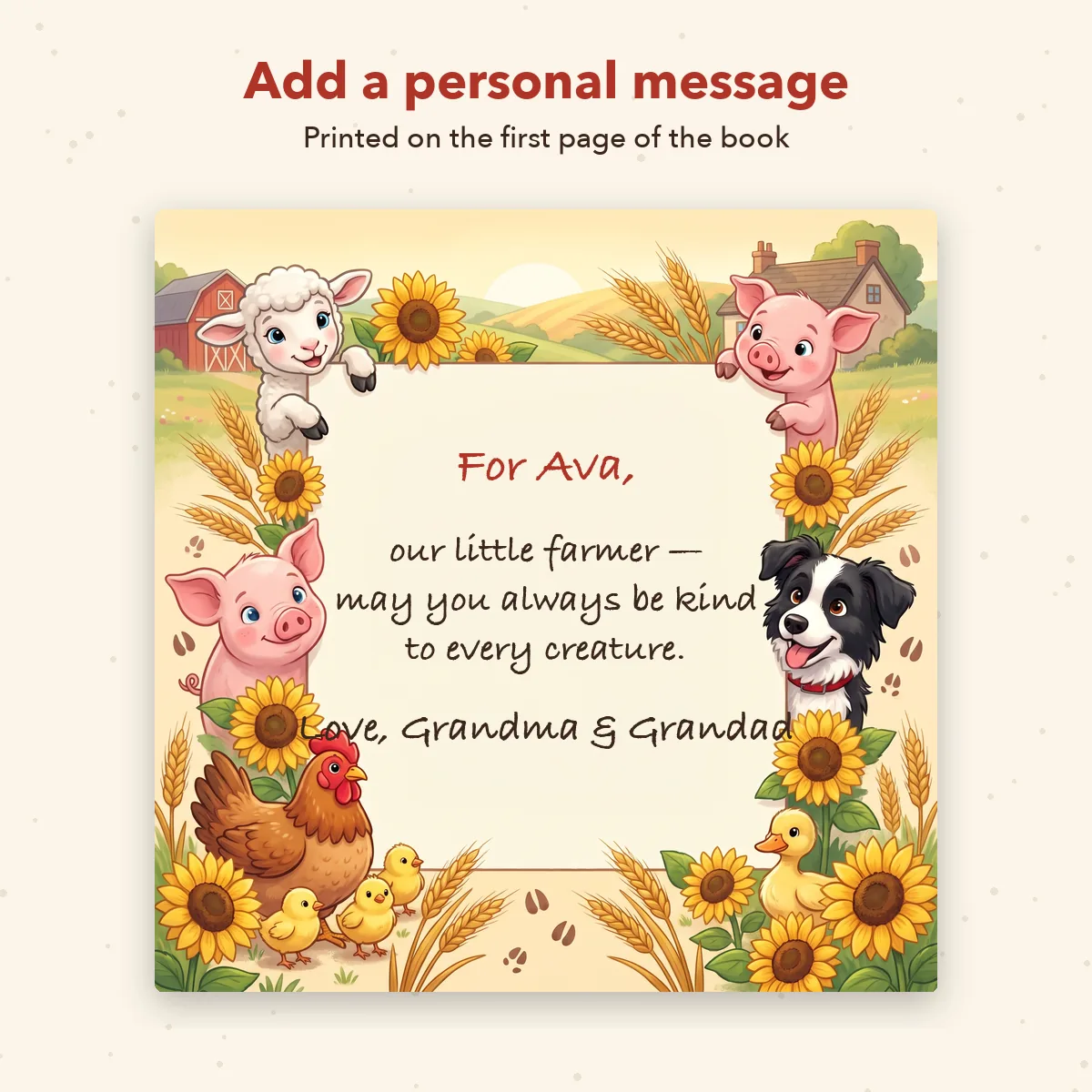 Personalised Farm Adventure Storybook