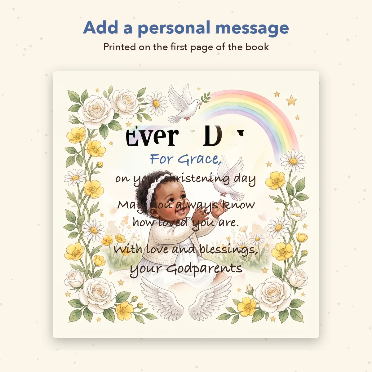 Personalised Christian Baby Book