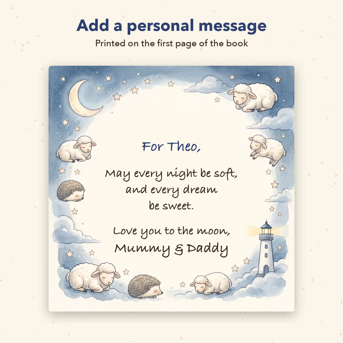 Personalised Goodnight Bedtime Book