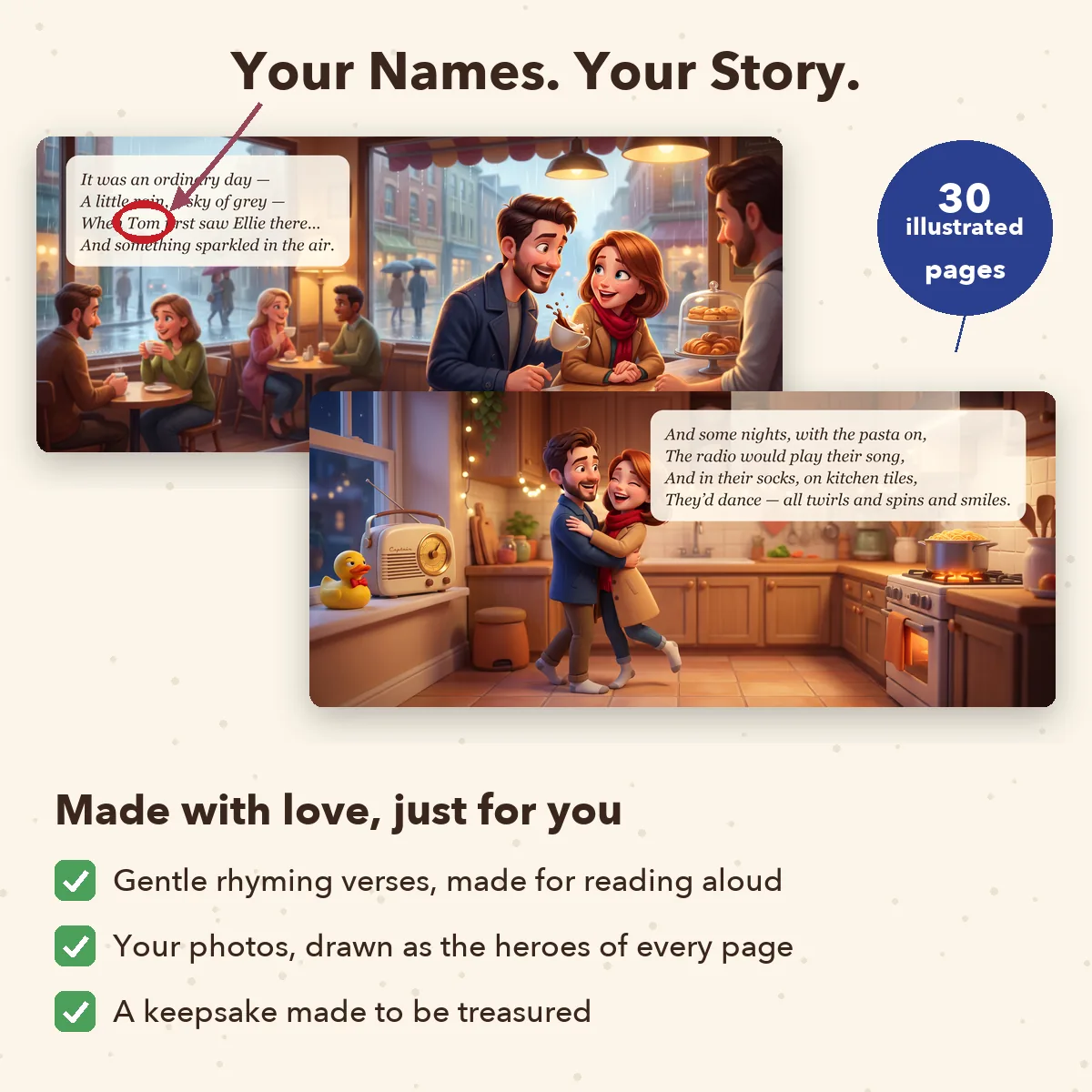 Personalised Love Story Book