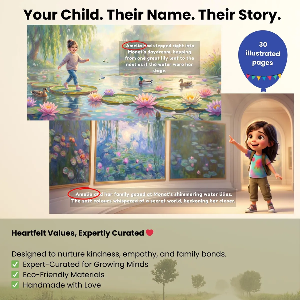 Personalised Monet-Inspired Storybook