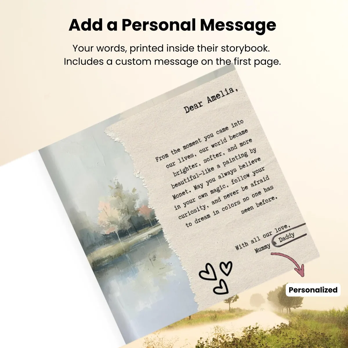 Personalised Monet-Inspired Storybook