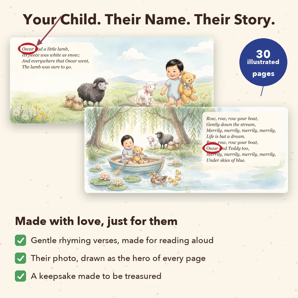 Personalised Nursery Rhymes Book
