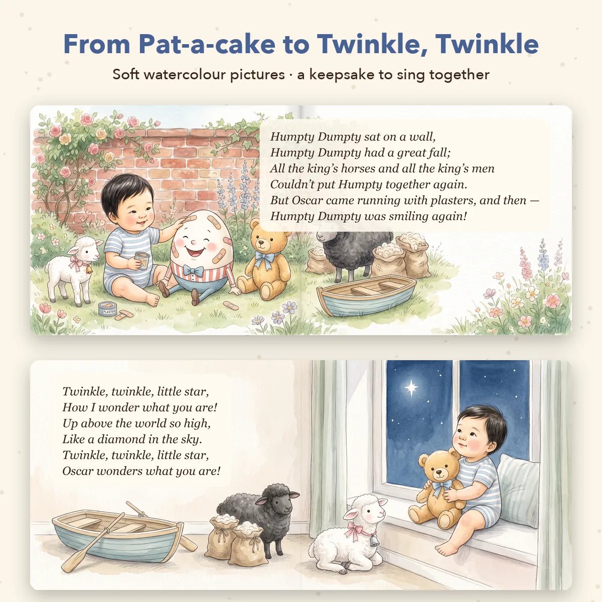 Personalised Nursery Rhymes Book