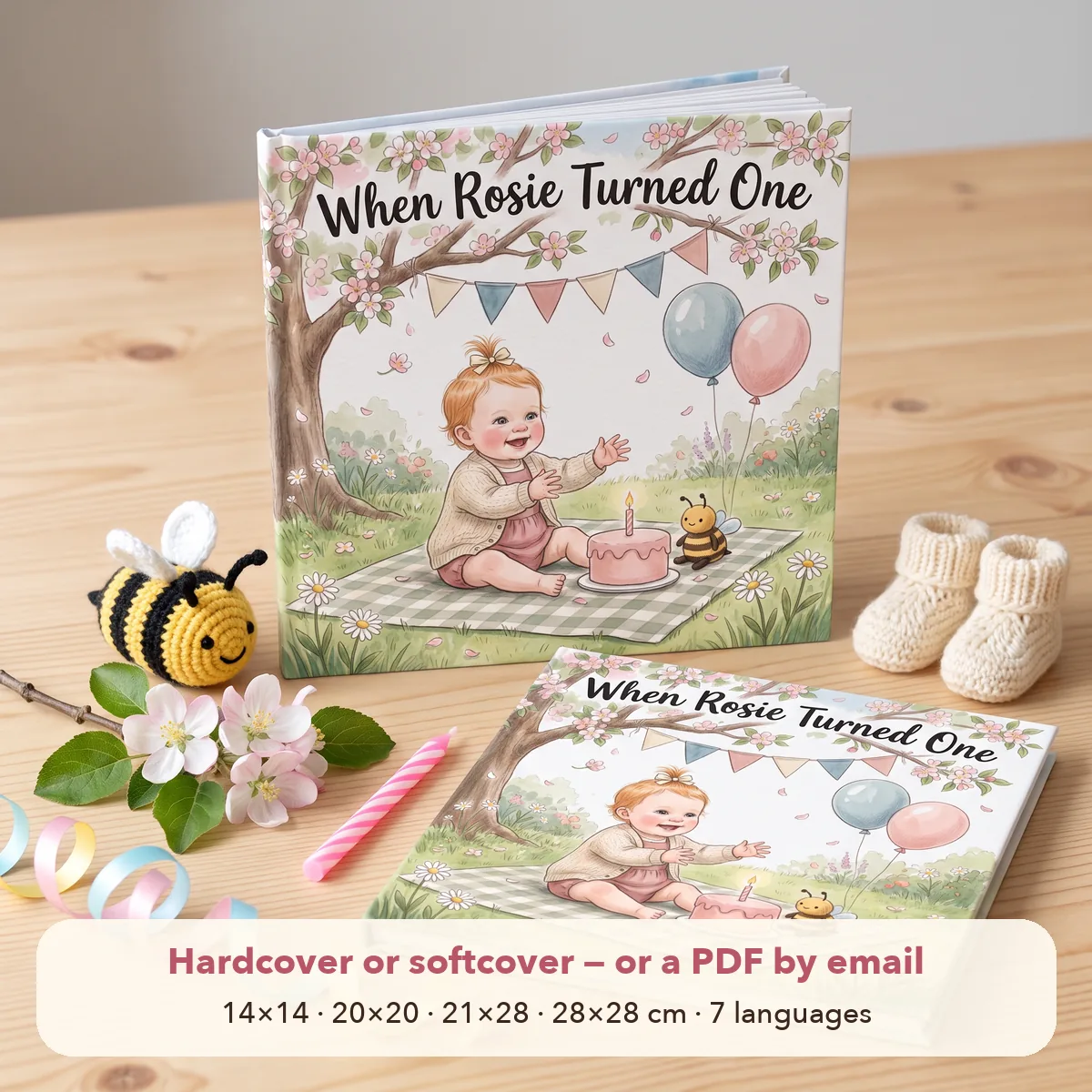 Personalised First Year Baby Book