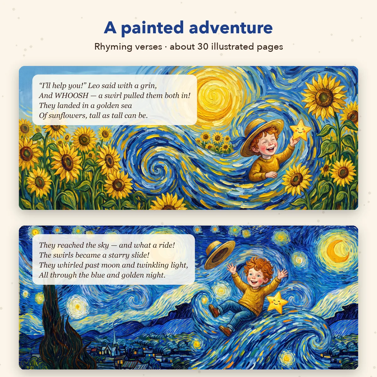 Personalised Van Gogh-Inspired Storybook
