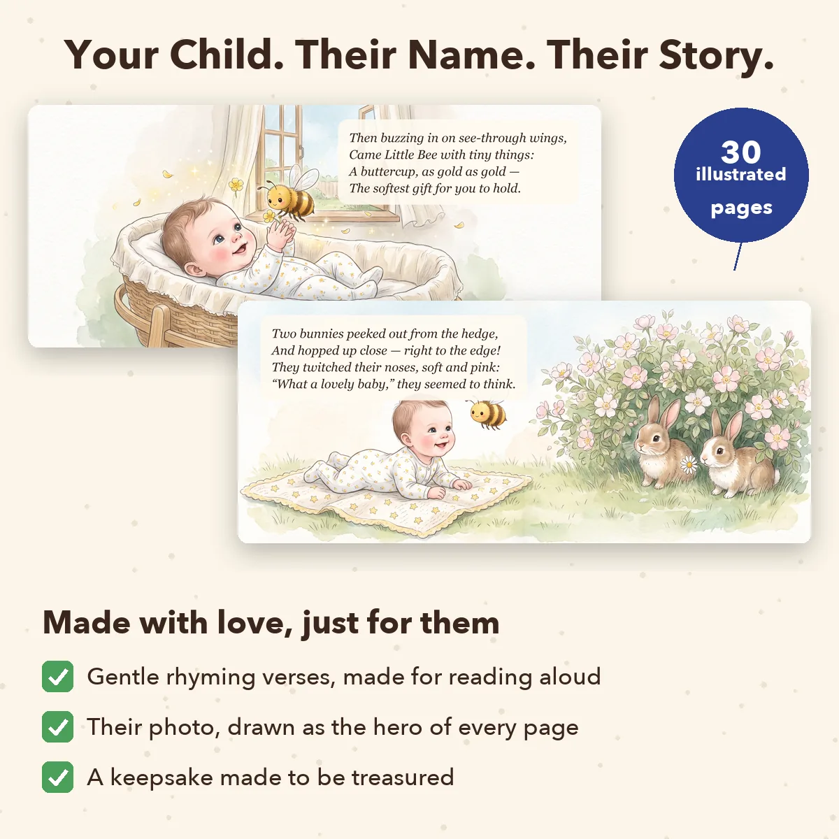 Personalised Welcome to the World Baby Book