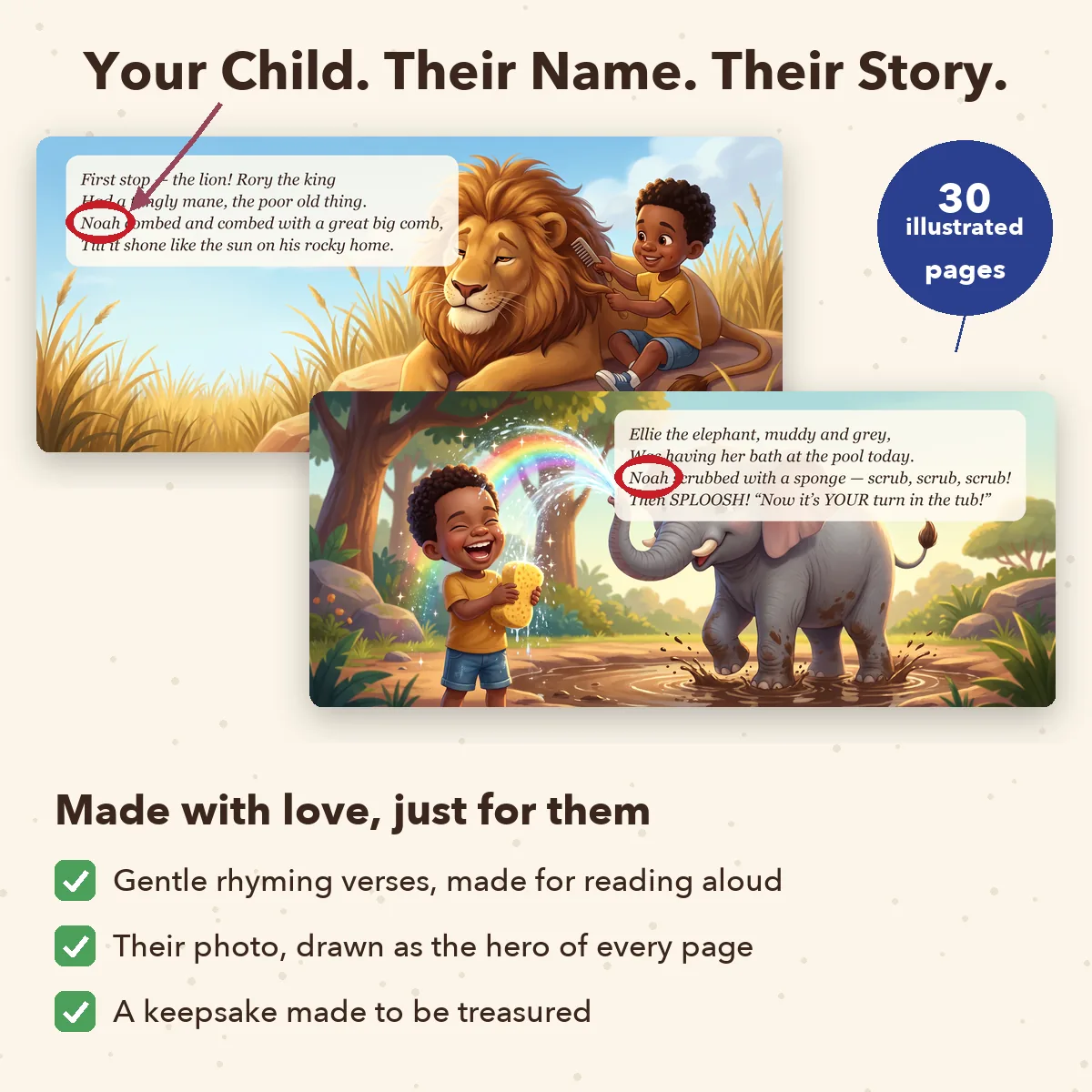 Personalised Zoo Storybook