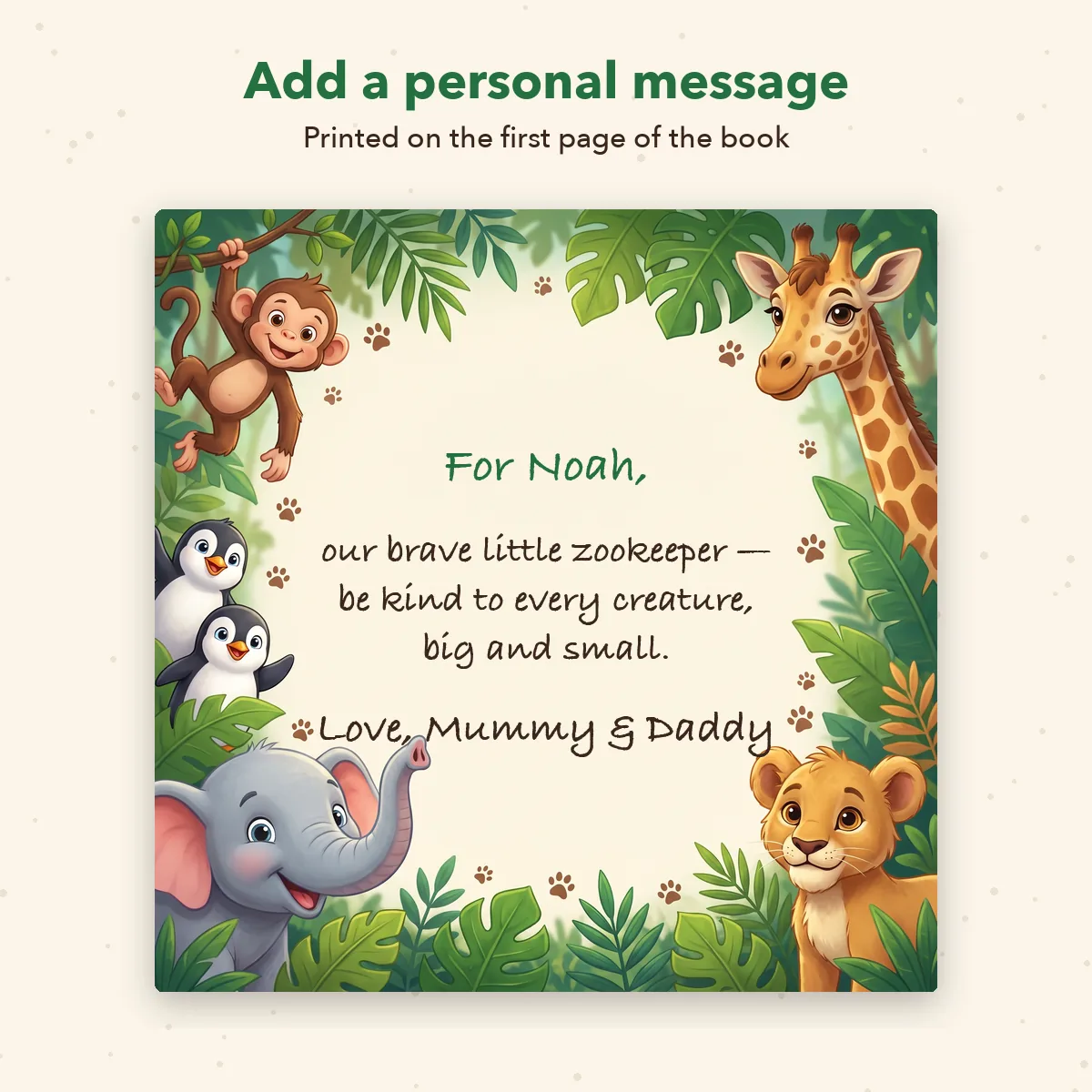 Personalised Zoo Storybook