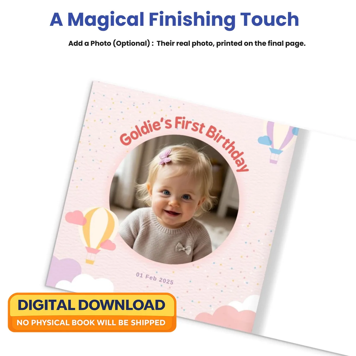 Personalized 1st Birthday Storybook PDF