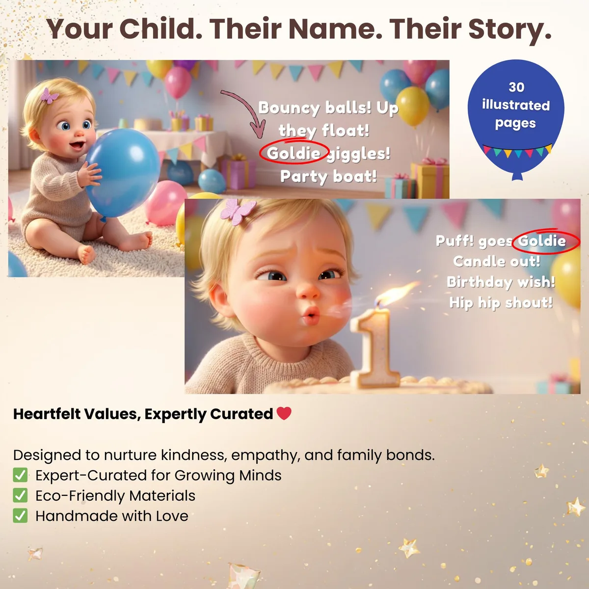 Personalized 1st Birthday Storybook