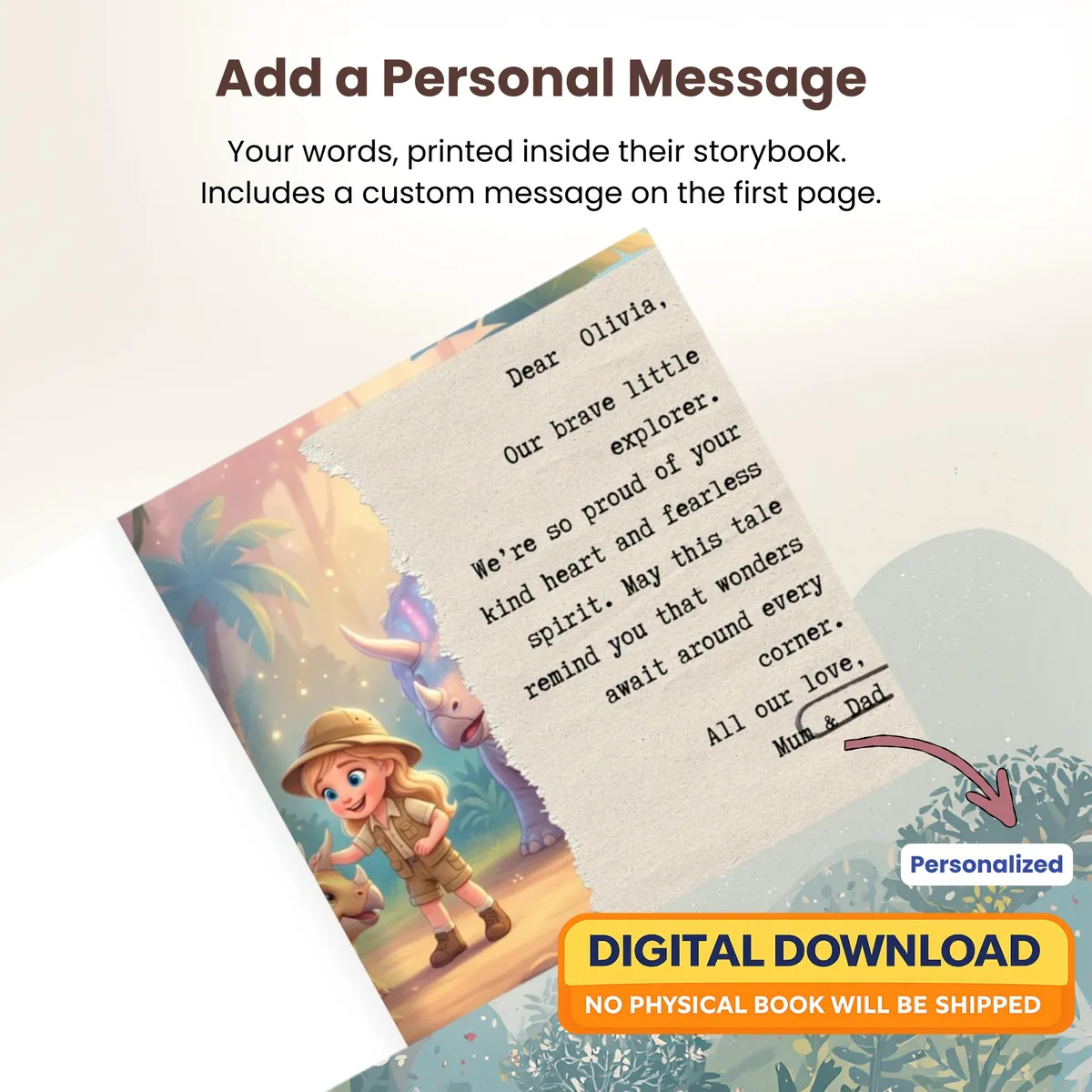 Personalized Dinosaur Storybook PDF