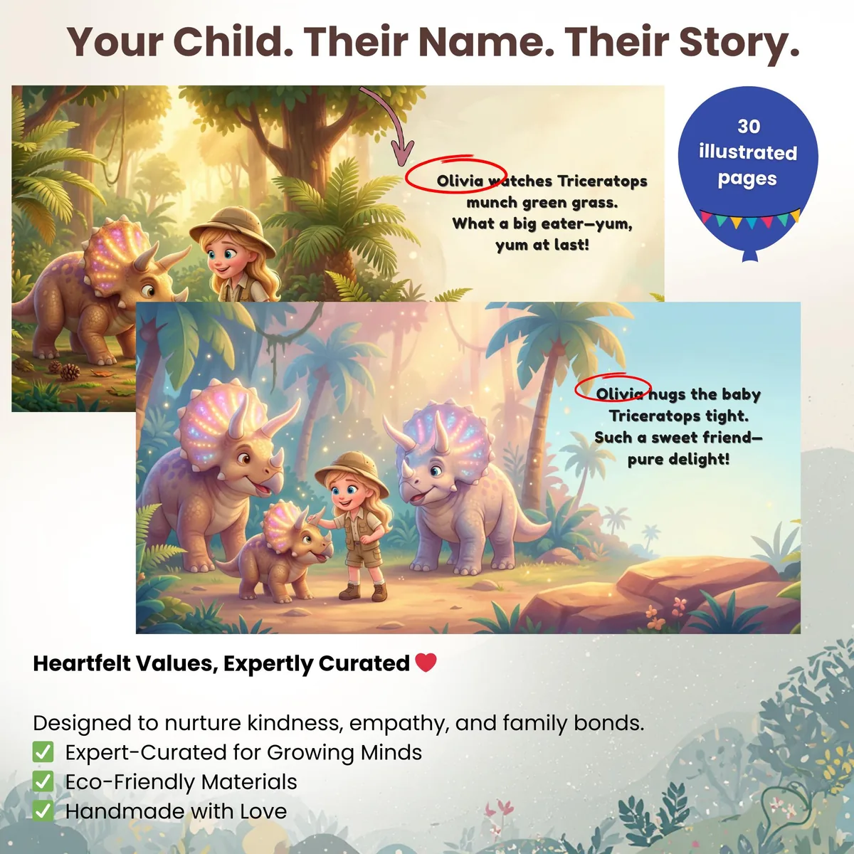 Personalized Dinosaur Storybook