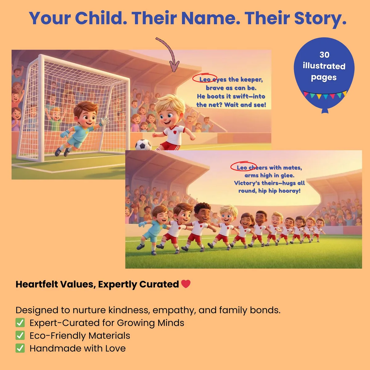 Personalized Kids Football Book