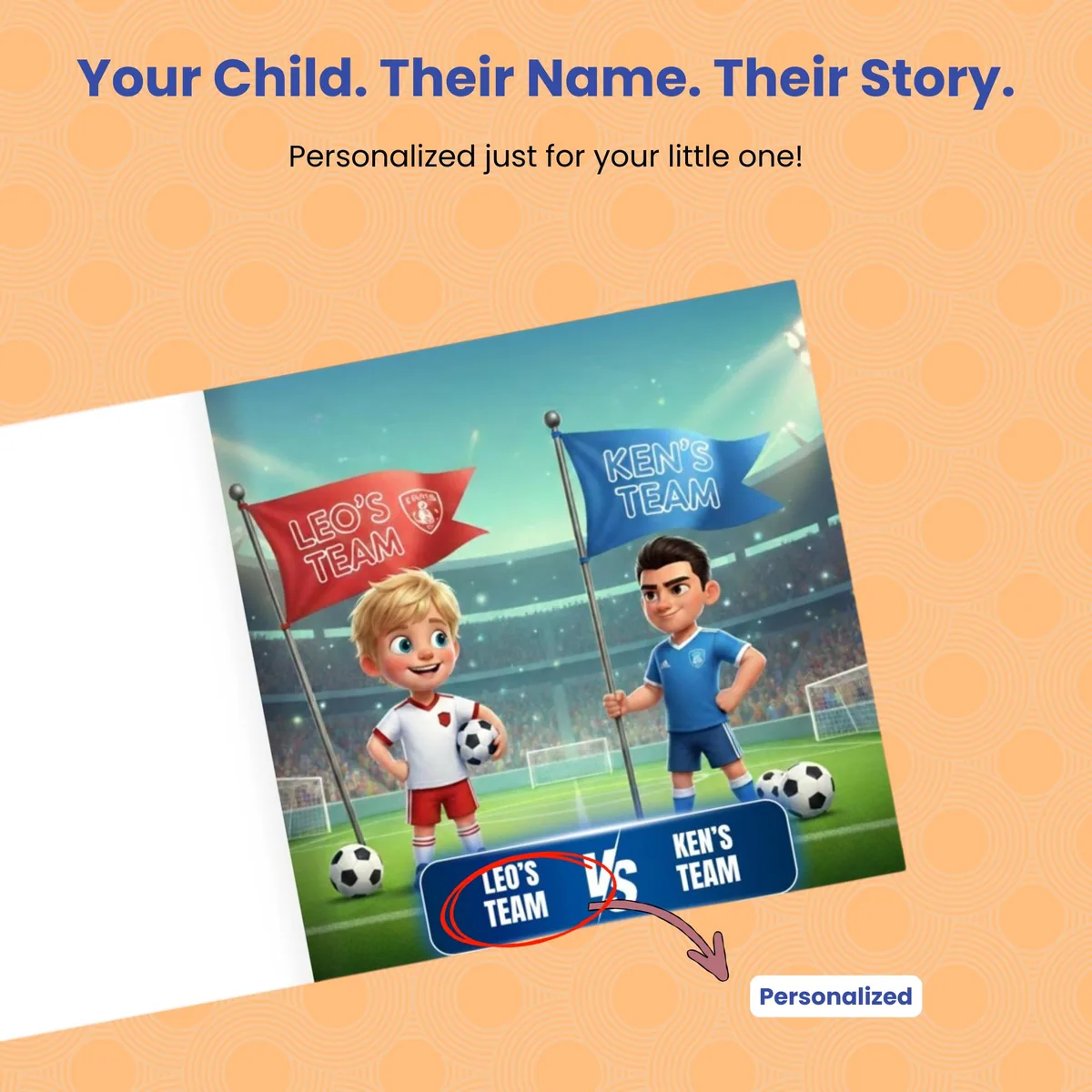Personalized Kids Football Book