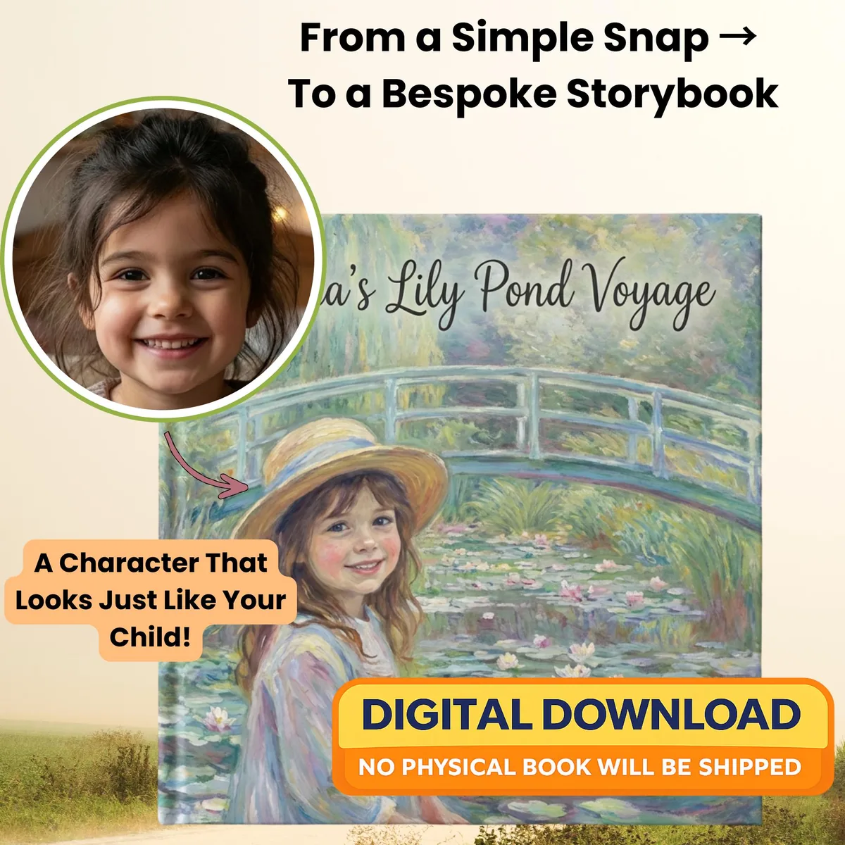 Personalized Monet-Inspired Storybook