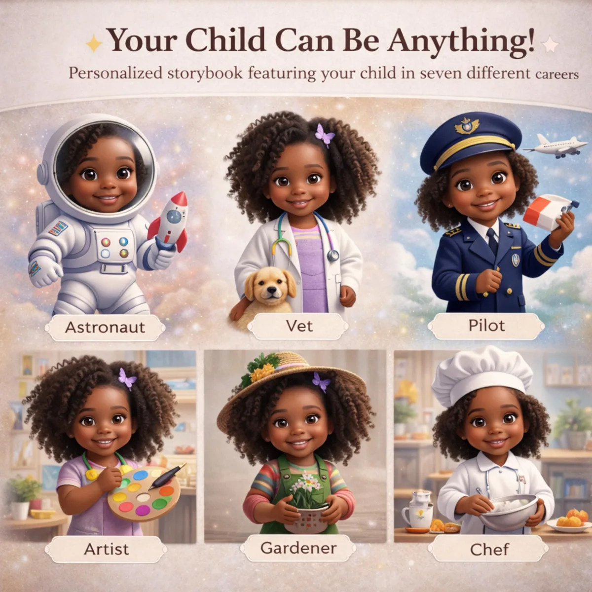 Personalized You Can Be Anything Storybook