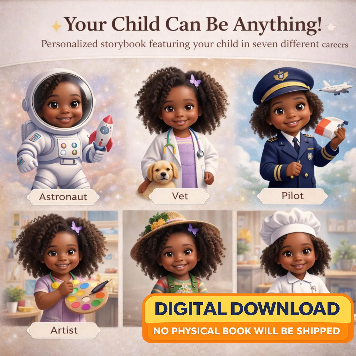 Personalized You Can Be Anything Storybook